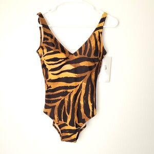 Gottex Blue Animal Print‎ One-Piece Swimsuit - 8 (USA)